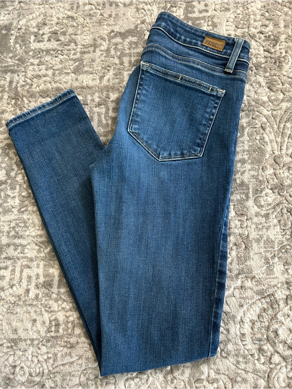 PAIGE SKYLINE SKINNY JEANS SIZE 27 - Picture 2 of 8